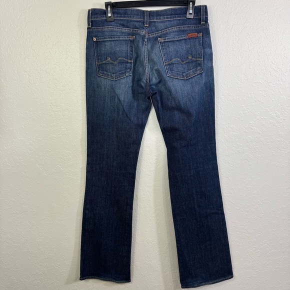 7 for all Mankind jeans boycut 30 bootcut causal button fly‎ Women's Blue Jeans - Picture 7 of 10